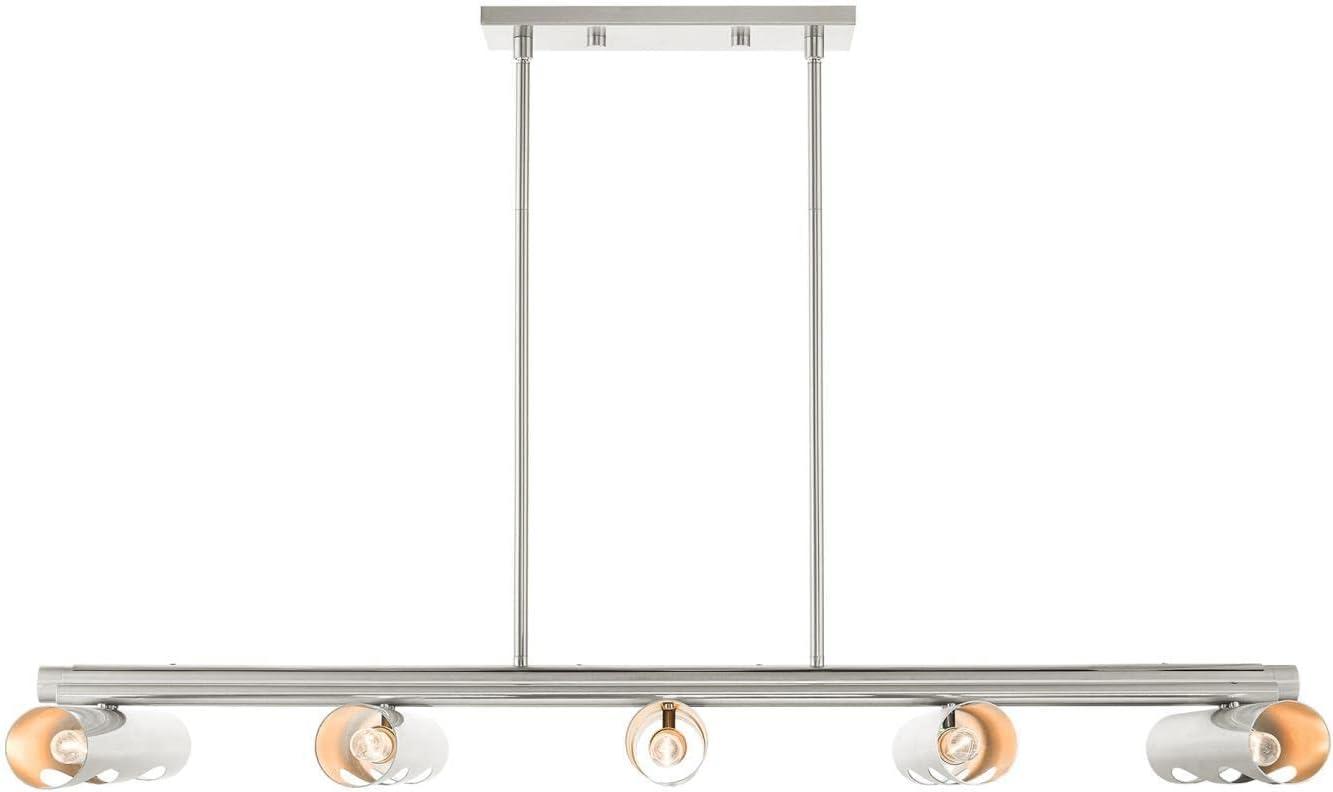 Livex Lighting Novato 10 - Light Chandelier in  Brushed Nickel