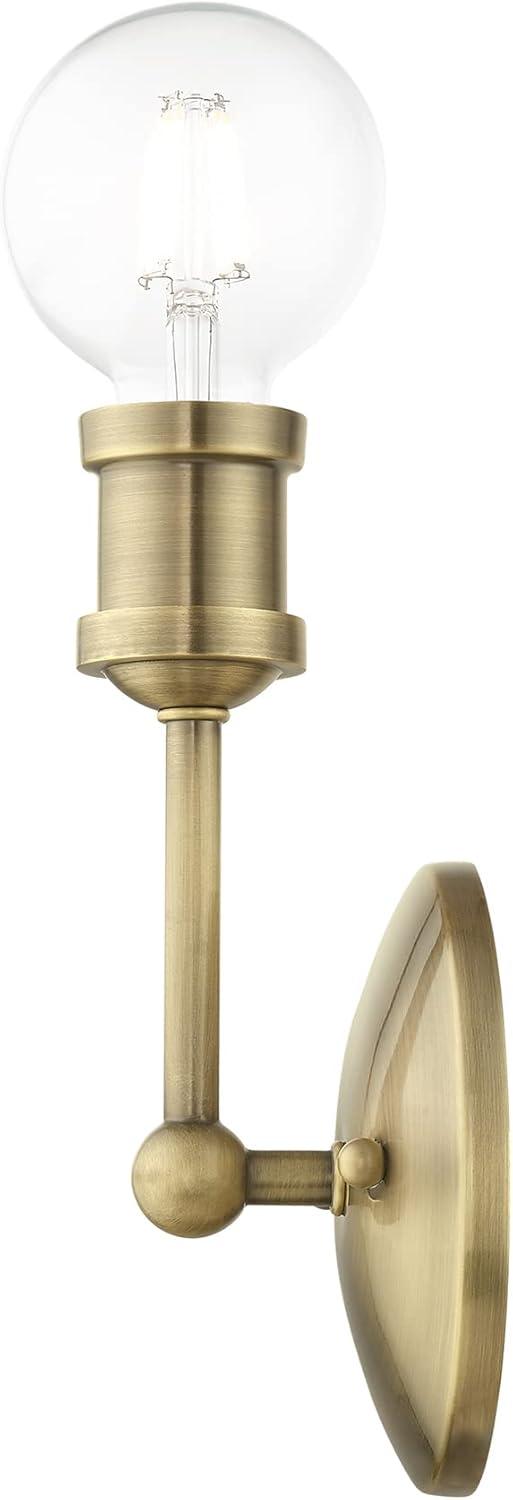Livex Lighting Lansdale 1 - Light Vanity in  Antique Brass