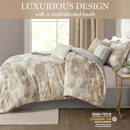 Beacon 7 Piece Textured Cotton Blend Comforter Set