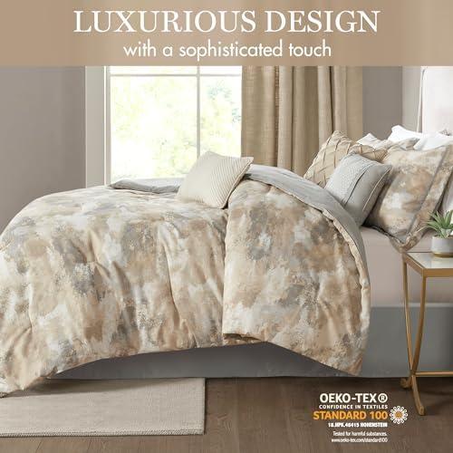 Madison Park Beacon 7 Piece Textured Cotton Blend Comforter Set (Set of 7)