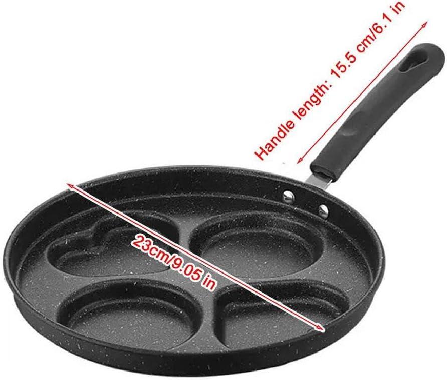 Egg Pan,Breakfast Frying Pan,4 Cup Egg Pans Nonstick,Nonstick Granite Omelette Skillet,Pancake Pan and Egg Cooker and Grill Pan,Suitable for Gas and Induction Cooktops