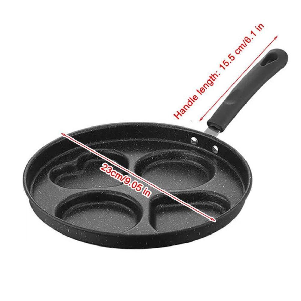 Egg Pan,Breakfast Frying Pan,4 Cup Egg Pans Nonstick,Nonstick Granite Omelette Skillet,Pancake Pan and Egg Cooker and Grill Pan,Suitable for Gas and Induction Cooktops