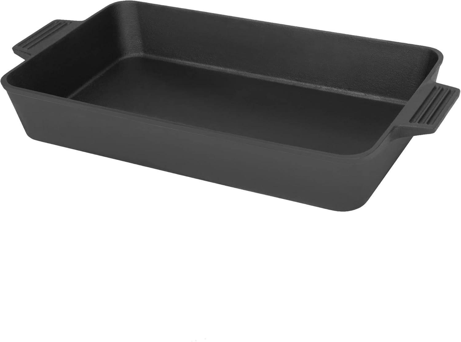 Bayou Classic Large Cast Iron Baking Pan with Handles