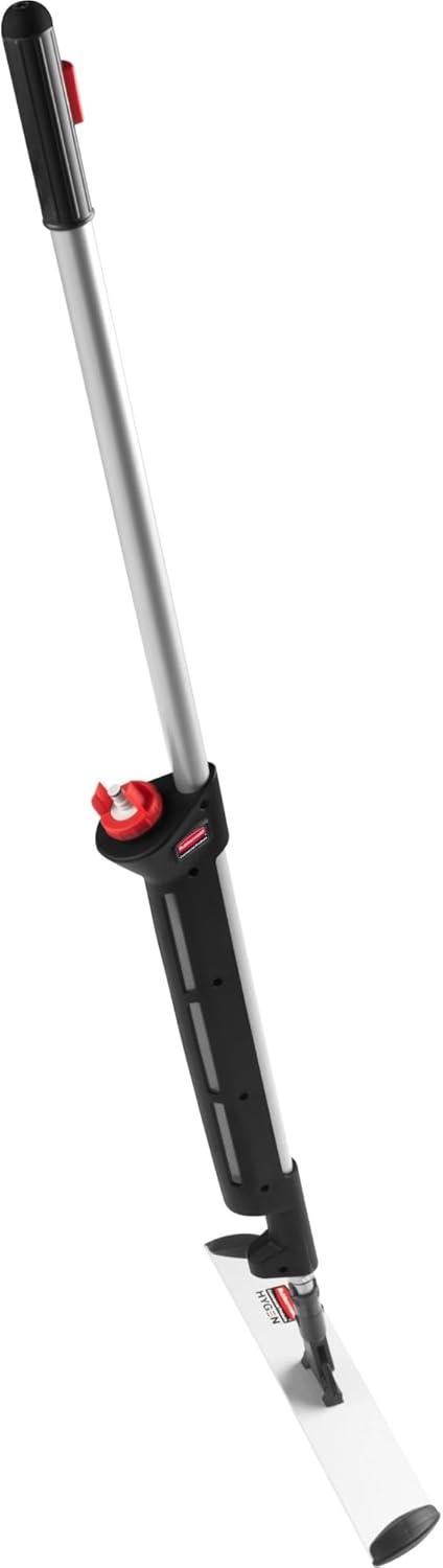 Pulse Microfiber Spray Mop System, 17" Wide Microfiber Head, 52" Black Plastic Handle