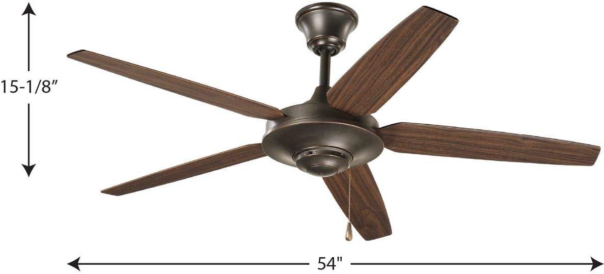 P2530-20-Progress Lighting-AirPro - 54 Inch Wide - Ceiling Fan-Antique Bronze Finish