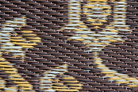 Mad Mats Oriental Hand Hooked Black/Gold Indoor / Outdoor Area Rug