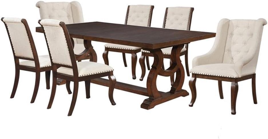 Coaster Brockway 5-piece Rectangular Trestle Dining Set