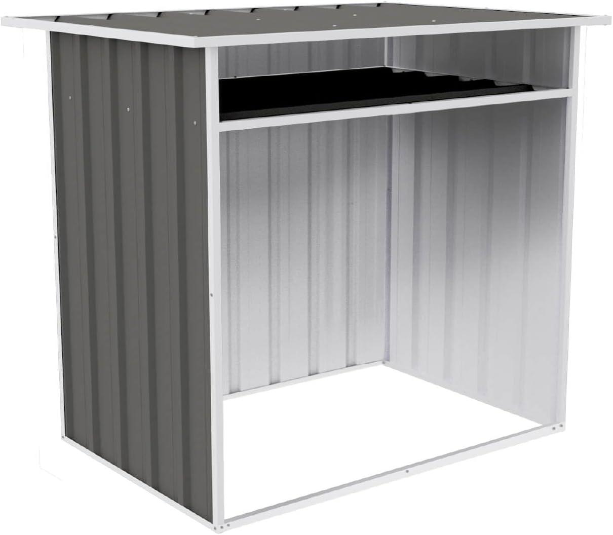 Absco Woodstore 30.71" W x 42.52" D Galvanized Steel Log Store