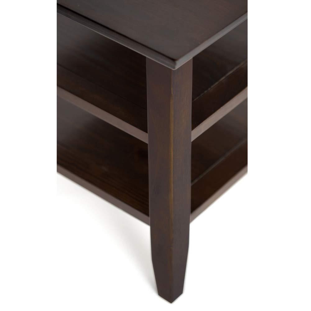 Lark Manor™ Solid Wood Transitional Table with Open Shelves