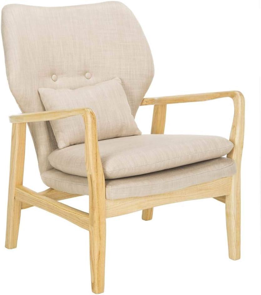 Tarly Accent Chair - ACH9500B - Beige/Natural - Safavieh