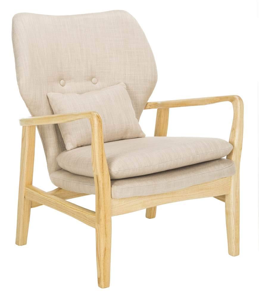 Tarly Accent Chair - ACH9500B - Beige/Natural - Safavieh