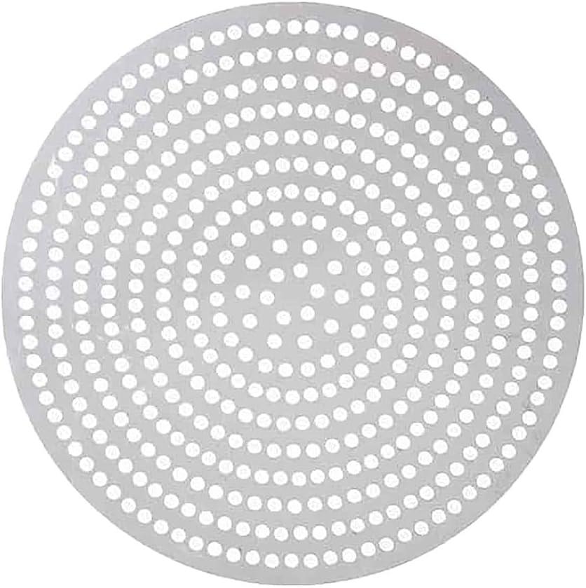 14" Round Perforated Aluminum Pizza Baking Disk