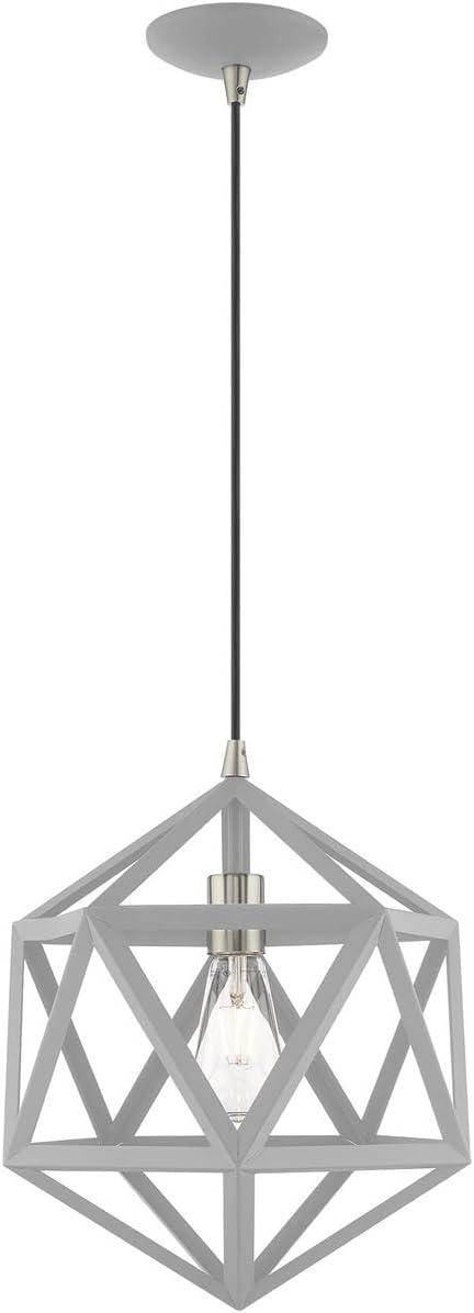 Nordic Gray Nickel Geometric Mini Pendant Light