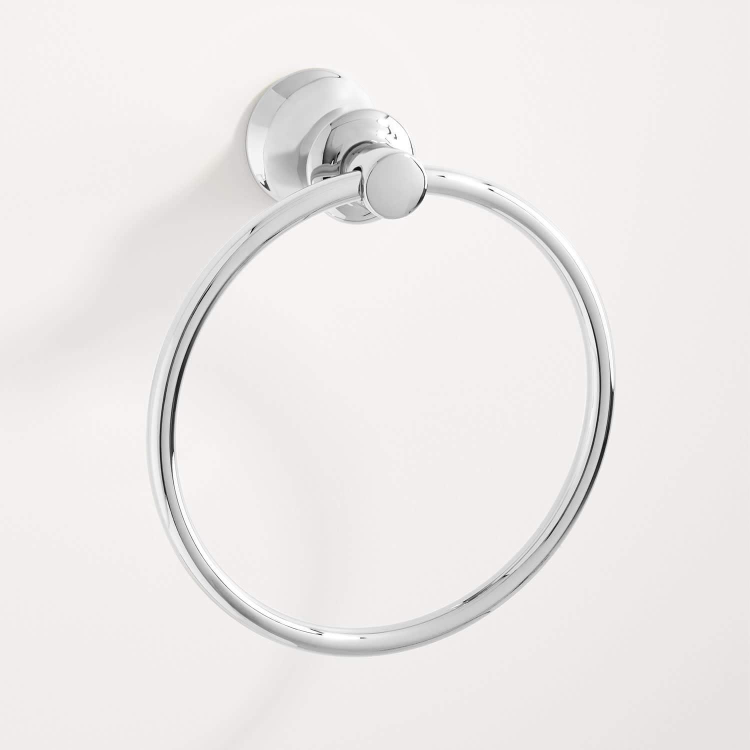 Polished Nickel Wall Mounted Circular Towel Ring