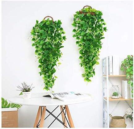 Ophelia & Co. Fake Hanging Plants Vines(2Pcs) Artificial Ivy Greenery Garlands For Home Bedroom Living Aesthetic Indoor,Outdoor Farmhouse Decorations(No Basket)