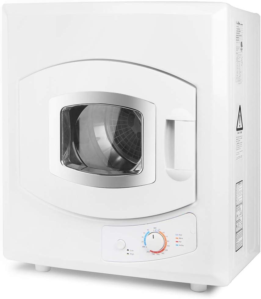 Barton Tumble Dryer White Heat Control Automatic Portable Electric RV 2.6 cu ft