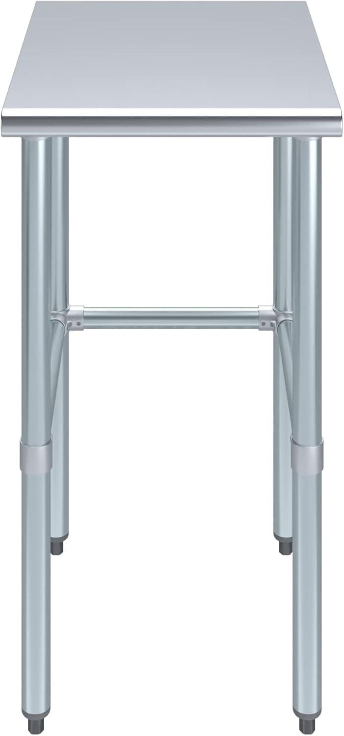 Amgood Stainless Steel Open Base Work Table