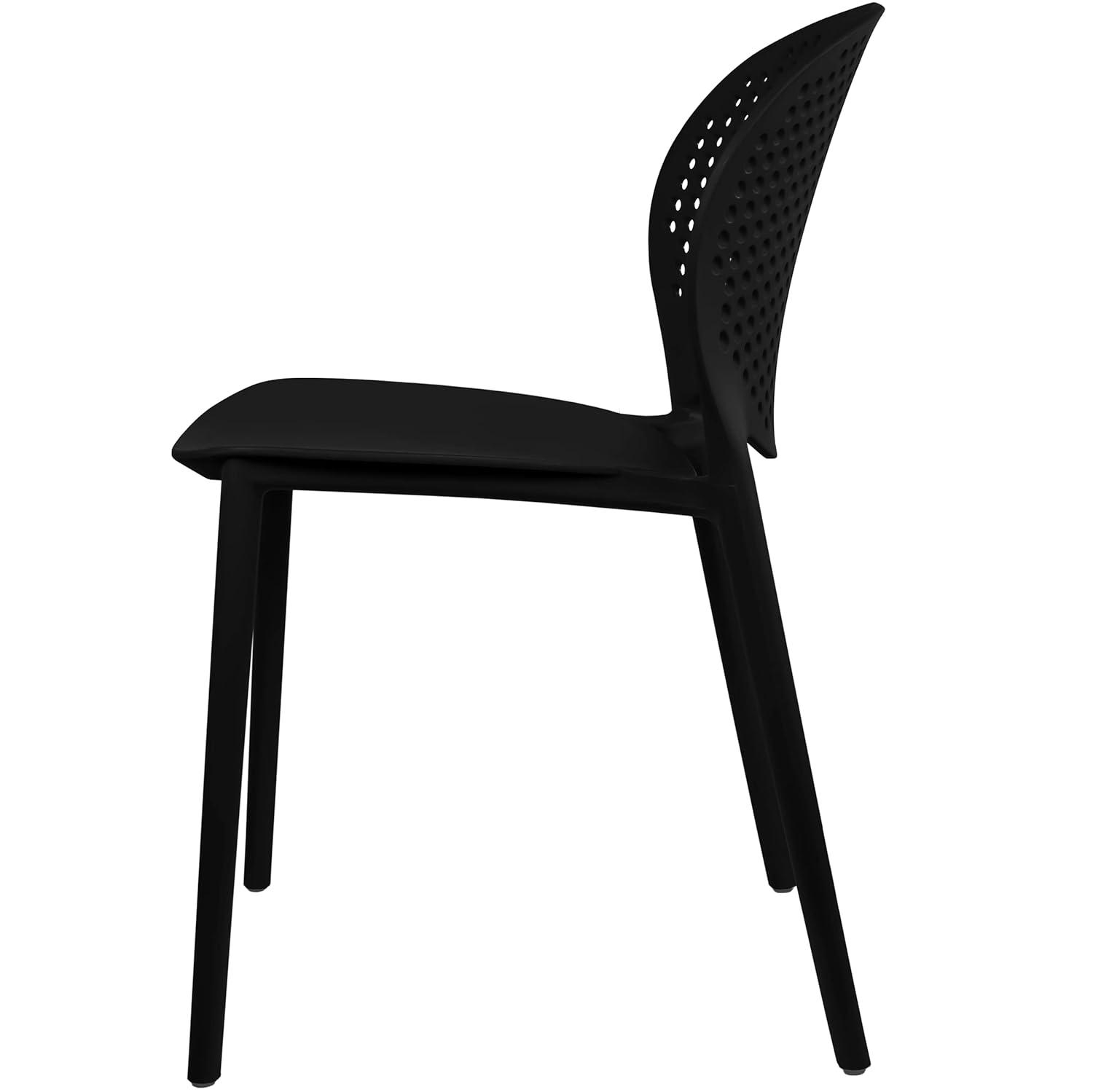 Outdoor Stacking Dining Side Chair (Set of 2)