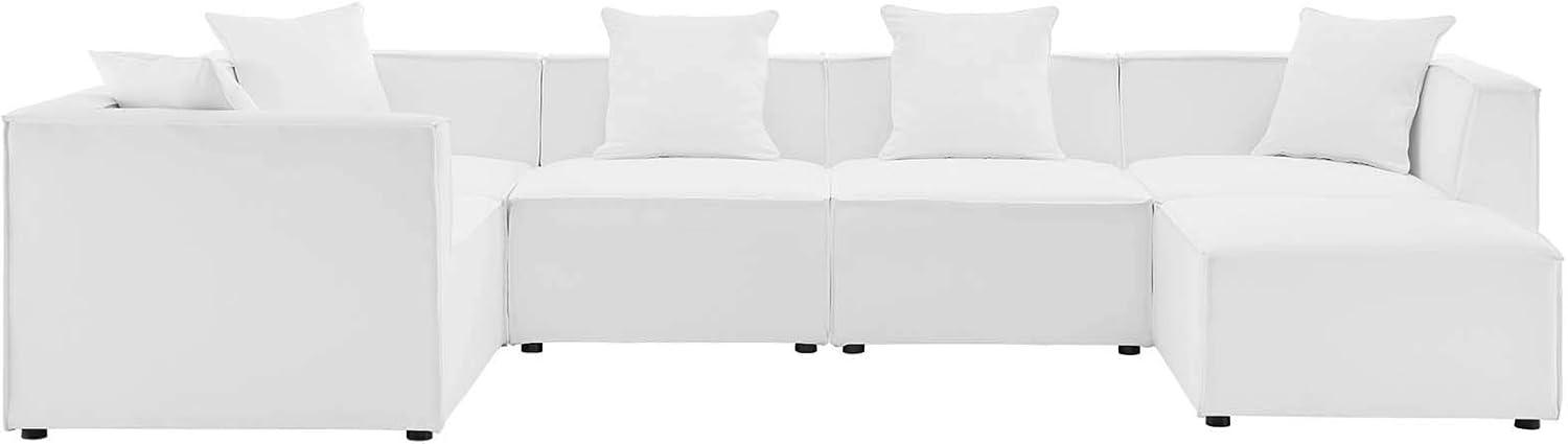 Saybrook Outdoor Patio Upholstered 6-Piece Sectional Sofa