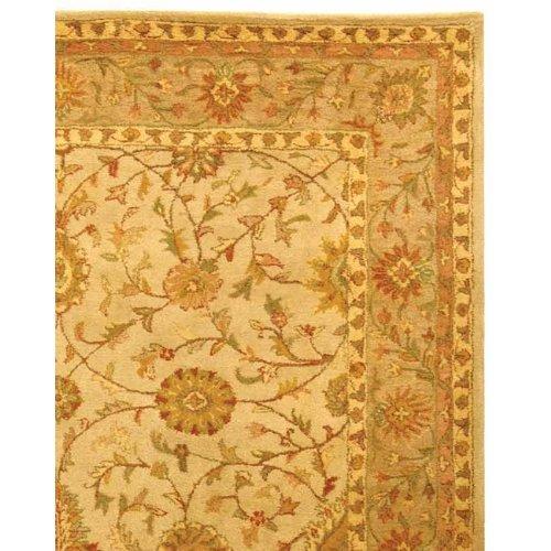 Antiquity AT17 Hand Tufted Indoor Area Rug - Ivory/Light Green - 7'6"x9'6" - Safavieh