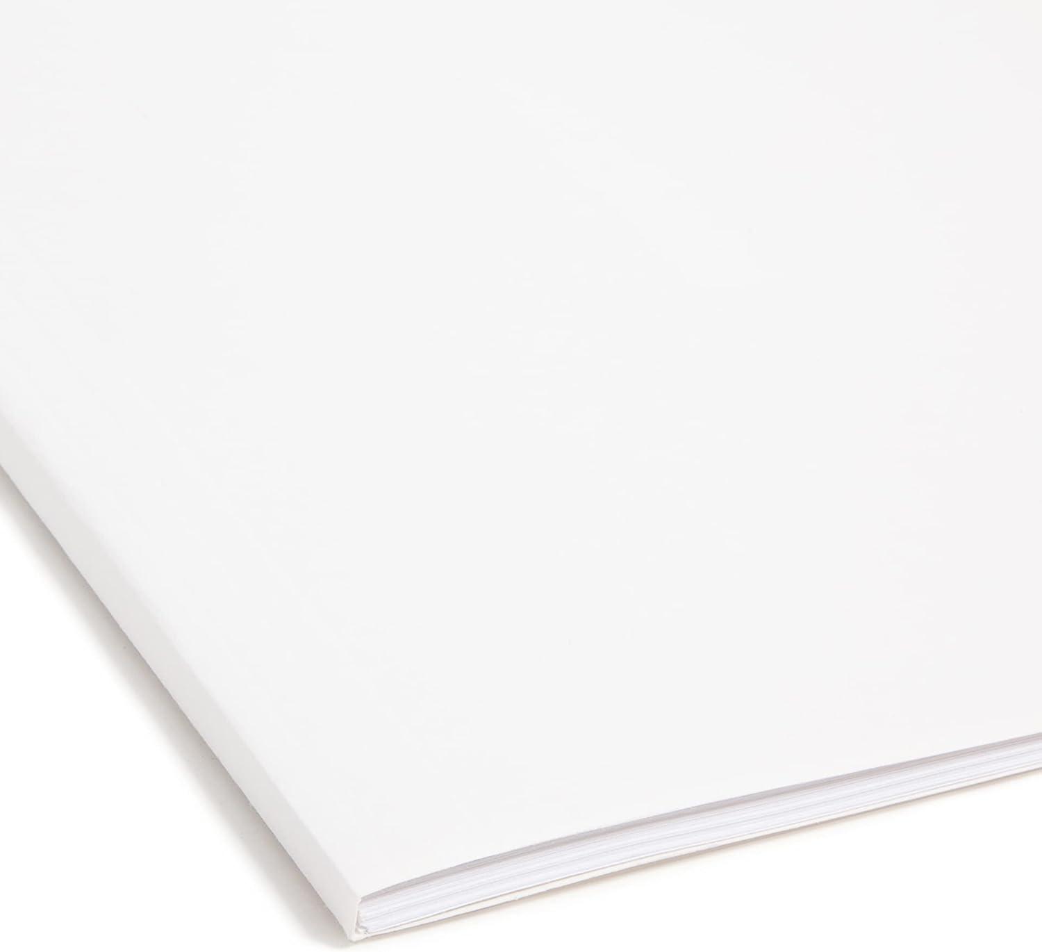 White Heavy-Duty Letter Size Hanging File Folders with Built-In Tabs