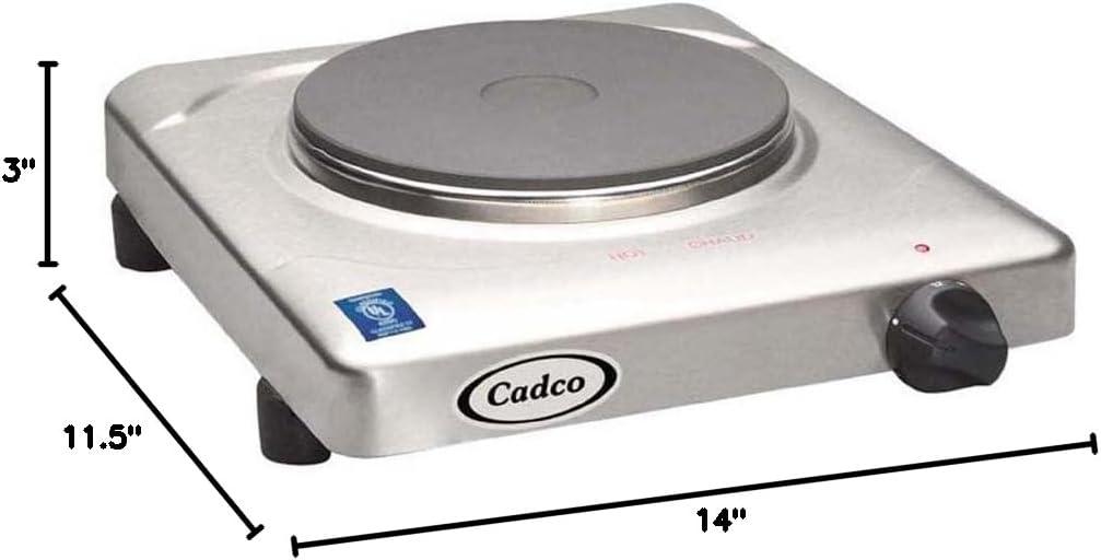 Compact Stainless Steel Single Burner Electric Hot Plate