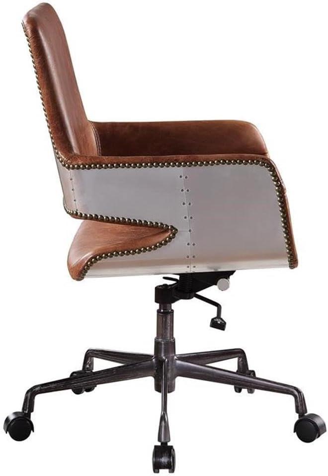 ACME Kamau Executive Office Chair with Lift in Vintage Cocoa