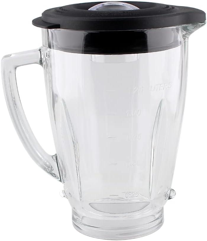 6-Cup Glass Jar Replacement Part 124461, Includes Lid, Compatible with Classic Series Blender