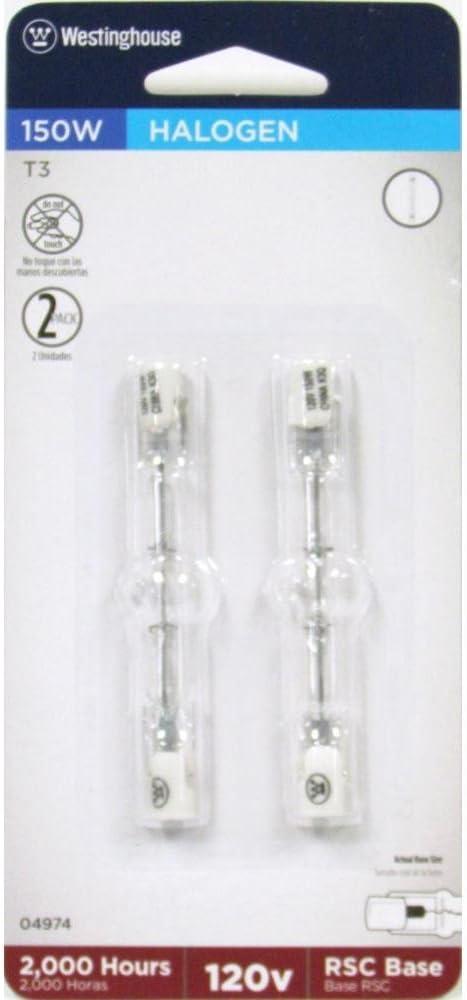 Westinghouse 150 W T3 Utility Halogen Bulb 2,600 lm Bright White 2 pk