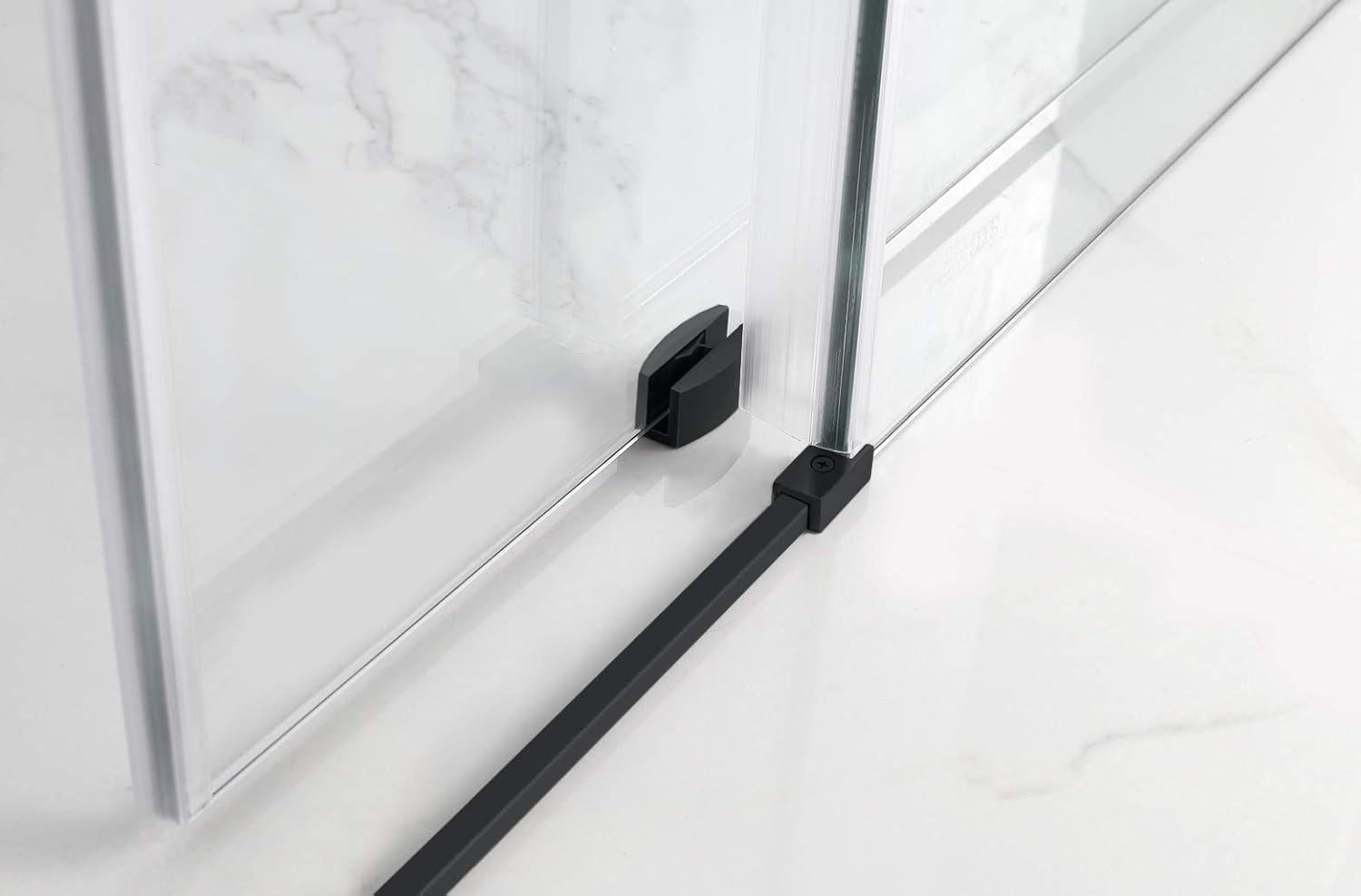 Aston Coraline XL 52" - 56" W x 38" D x 80" H Frameless Rectangle Sliding Shower Enclosure SEN984EZ.UC-MB-563880-R