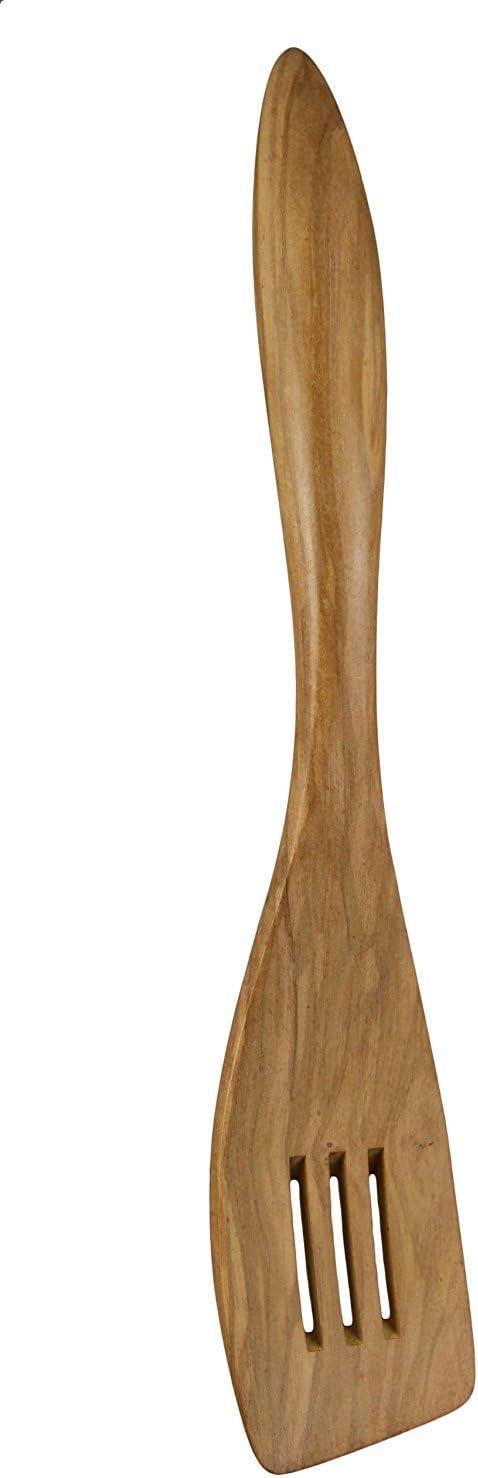 14" Olive Wood Slotted Spatula