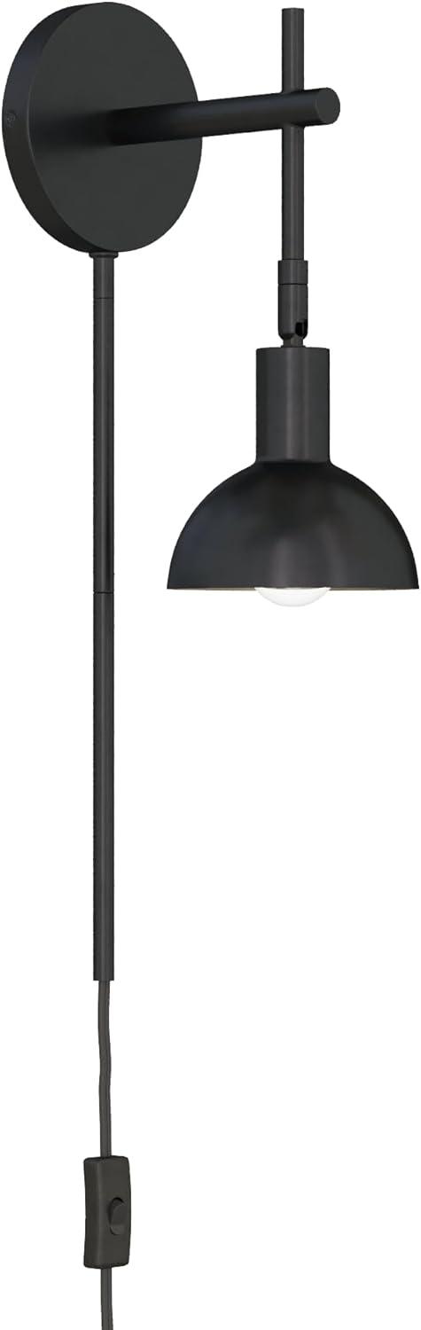 Nathan James 2-Pack Metal Plug-in Armed Wall Sconce Set