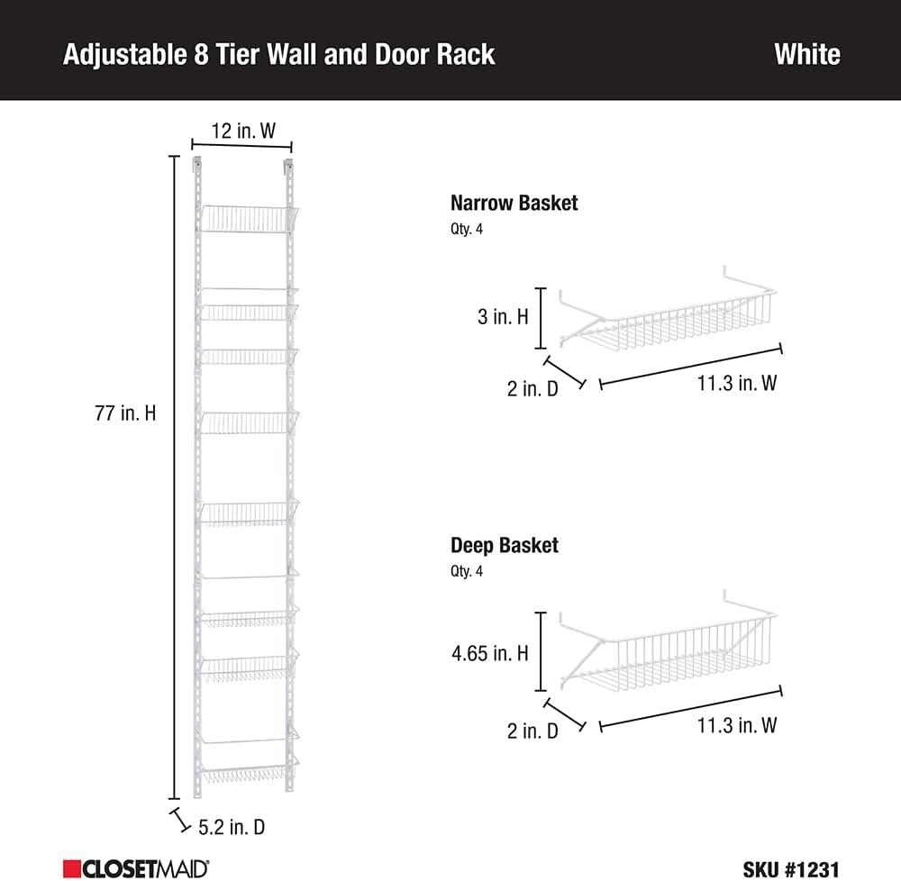 Wall Cabinet Door Organizer