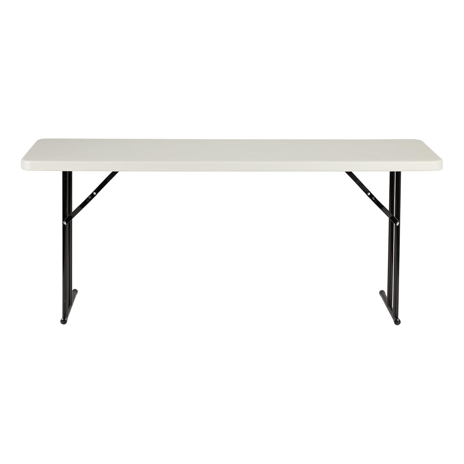 Rectangular Blow-Molded Plastic Folding Training Seminar Table