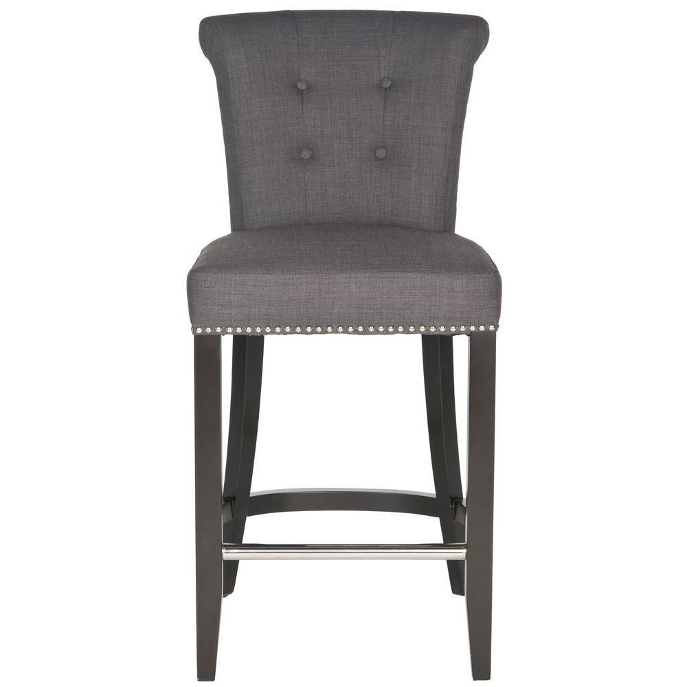 Addo Ring Counter Stool - HUD8241 - Charcoal - Safavieh
