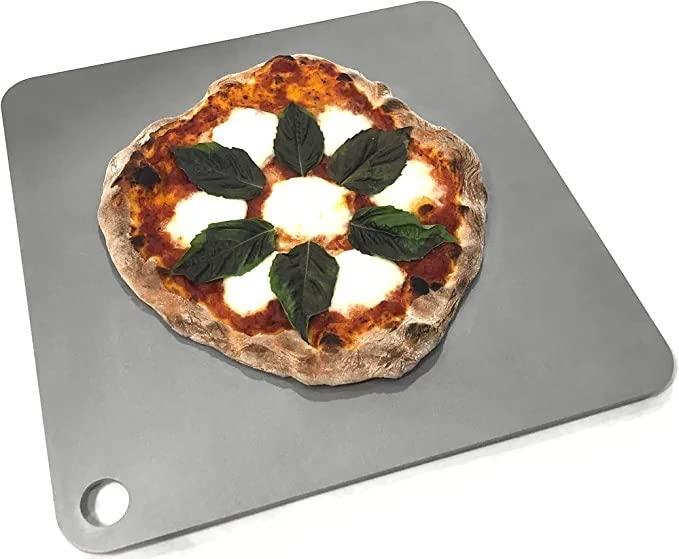 Deluxe Square Steel Pizza Plate 14" x 14"