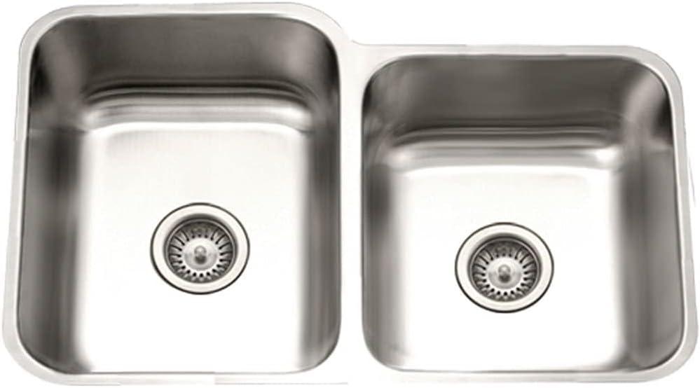 Eston 31.25'' L Undermount Double Bowl Stainless Steel Kitchen Sink