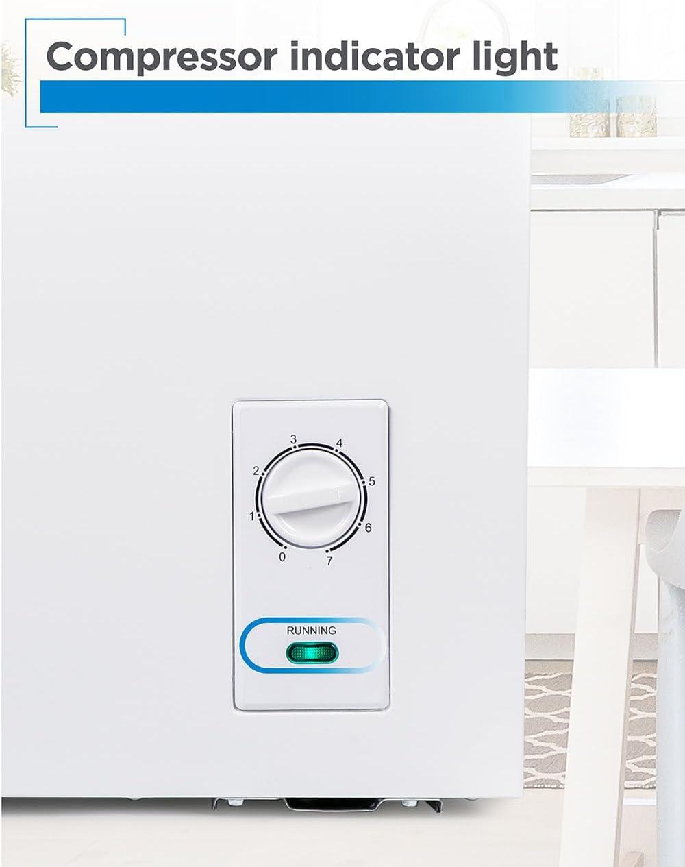 BLACK+DECKER BCFK Series BLACK+DECKER 2.7 Cu. Ft. Compact Chest Freezer, Deep Freezer Holds Up To 94.5 Lbs. of Frozen Food BCFK276