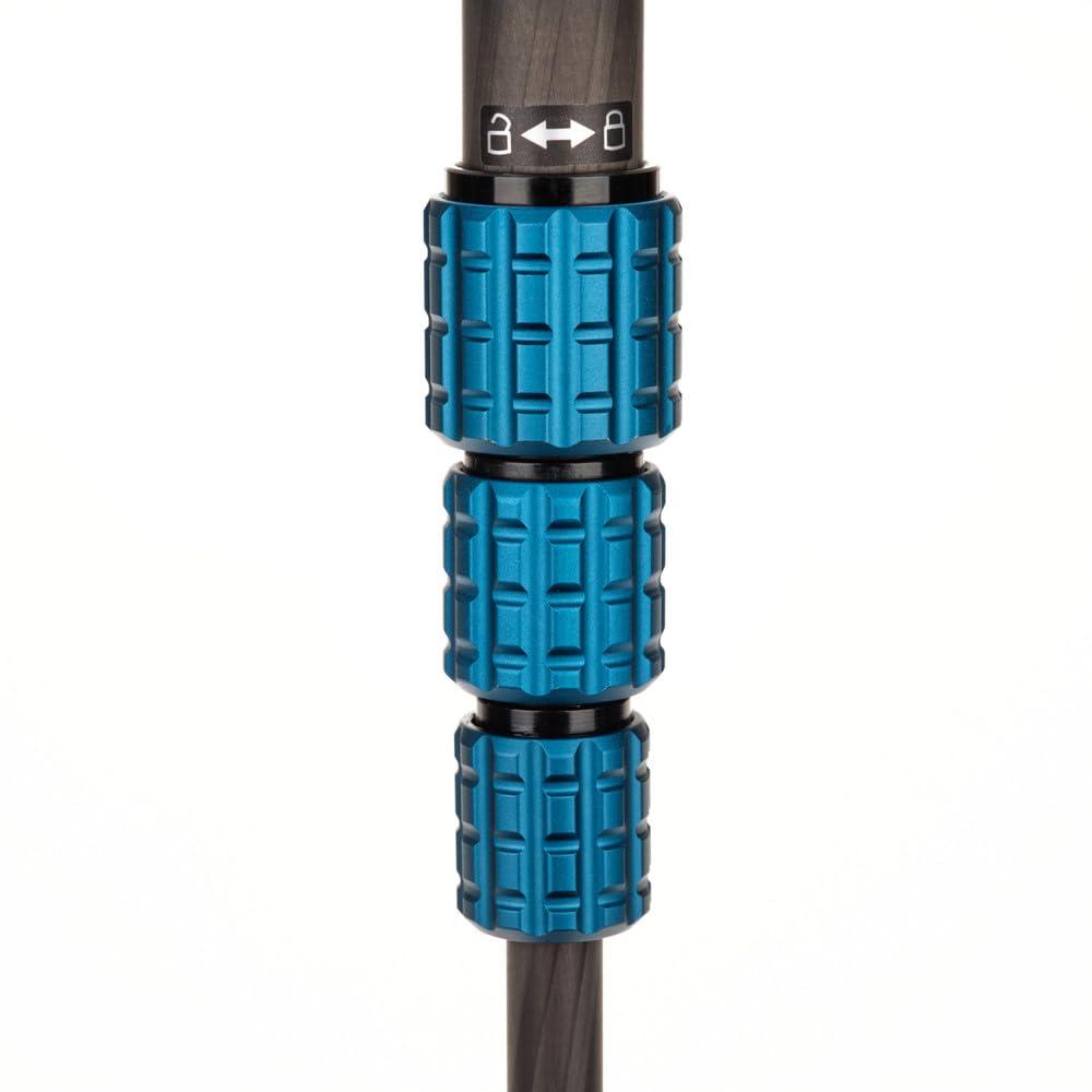 Benro 61.4" Black and Blue Aluminum Tripod with Ball Head