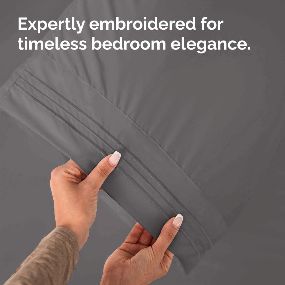 CGK Linens Soft Double Brushed Soft & Cooling Pillowcase - Set of 4