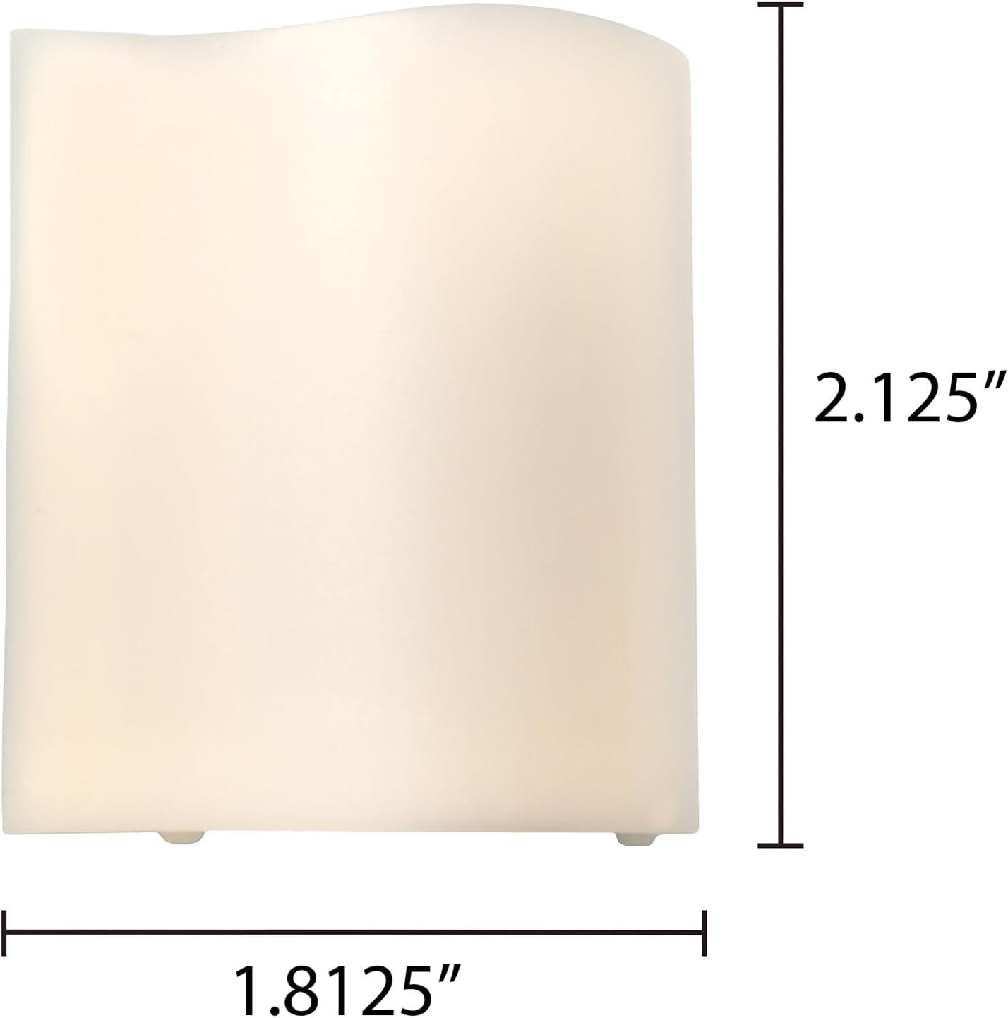LumaBase Battery Operated LED Mini Pillar Candles - Set of 6