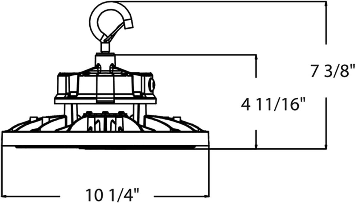 RAB H17 Field Adjustable LED Highbay, White