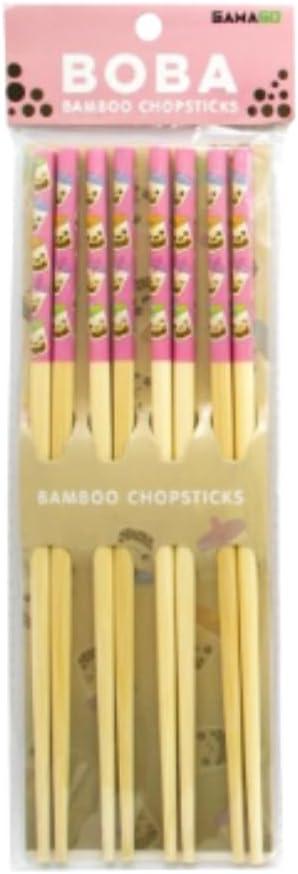 GAMAGO BobaCast Bamboo Chopsticks | Set of 4
