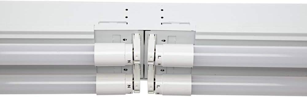 Designers Fountain LED Strip Lights, 2-Light T8 Industrial Tubes, 3600 Lumens, 5000K, 4 ft, White, ST702T1850