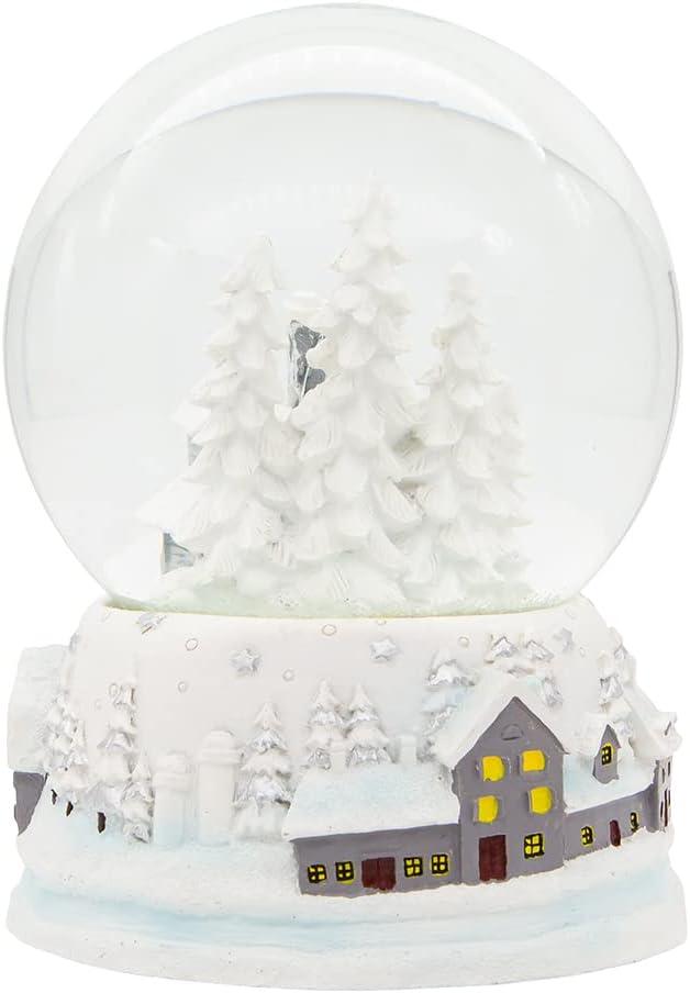 Kurt Adler 120MM Musical Snowy House Water Globe