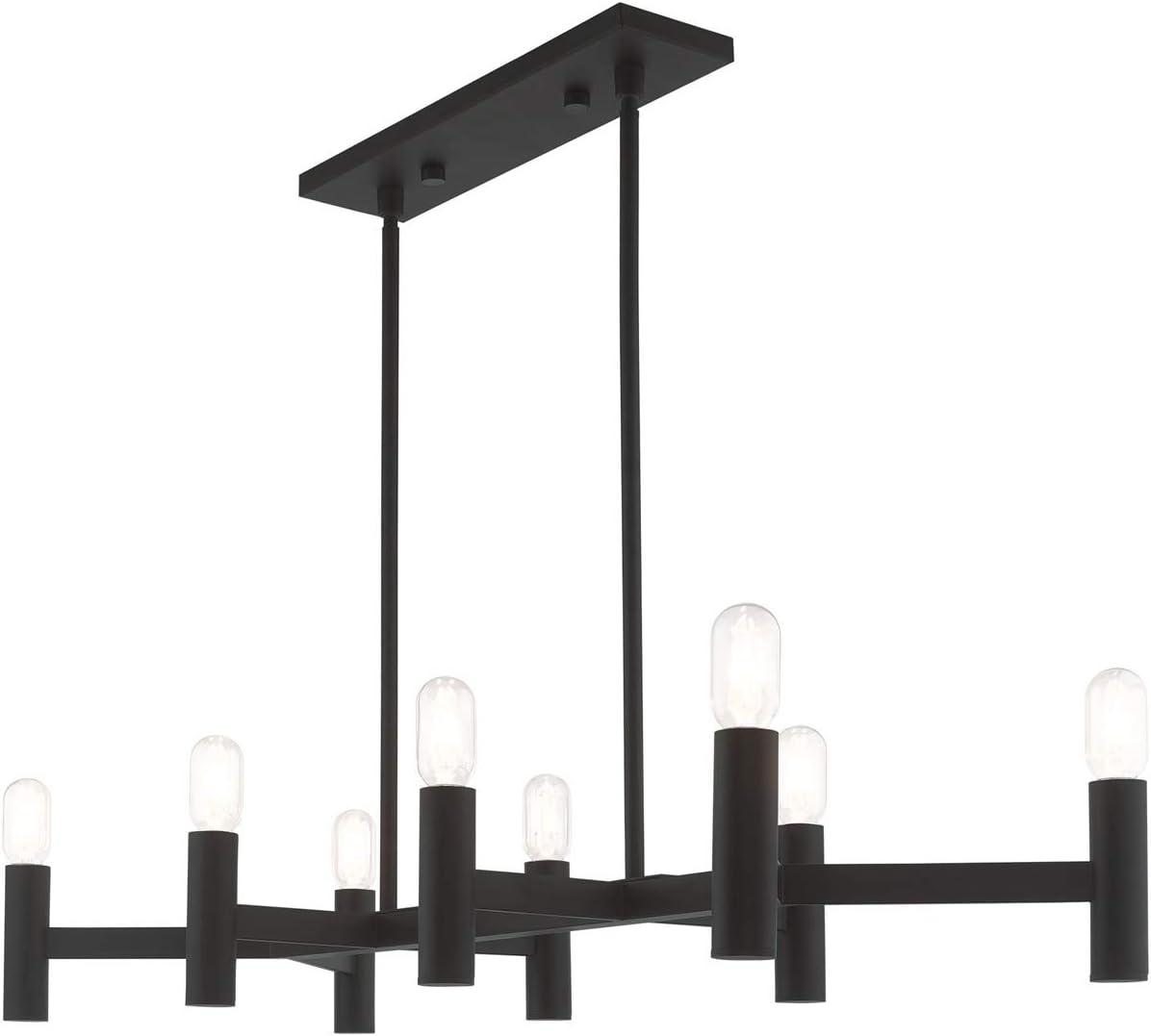 Livex Lighting Copenhagen 8 - Light Chandelier in  Black