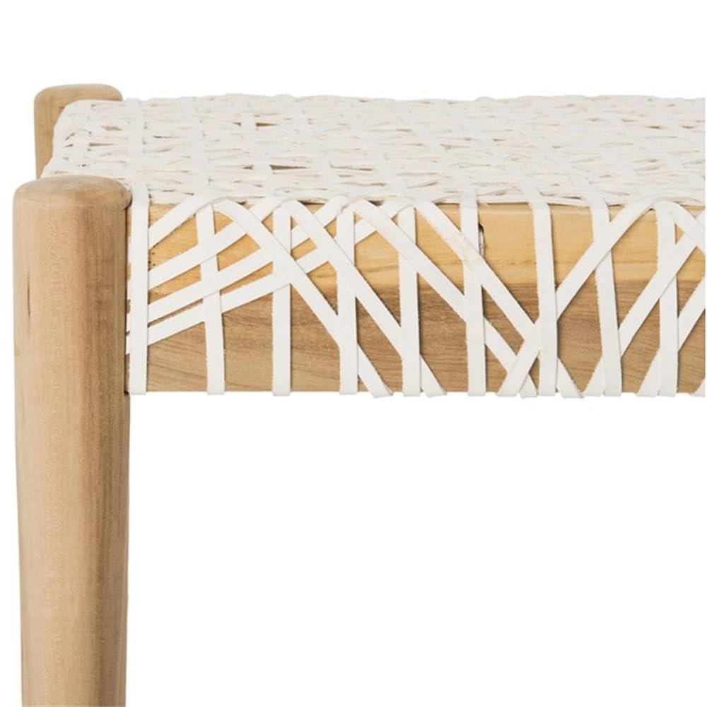 Kazbah 47" Genuine Leather Bench