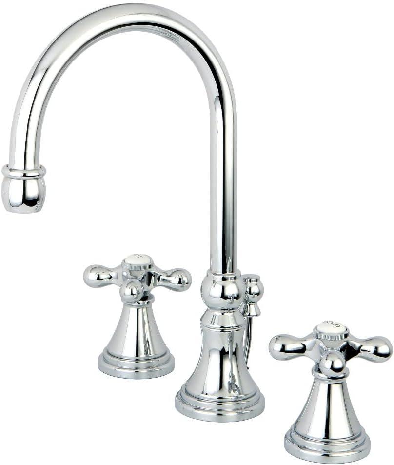 Kingston Brass Ks298.Ax Governor 1.2 GPM Widespread Bathroom Faucet - Chrome