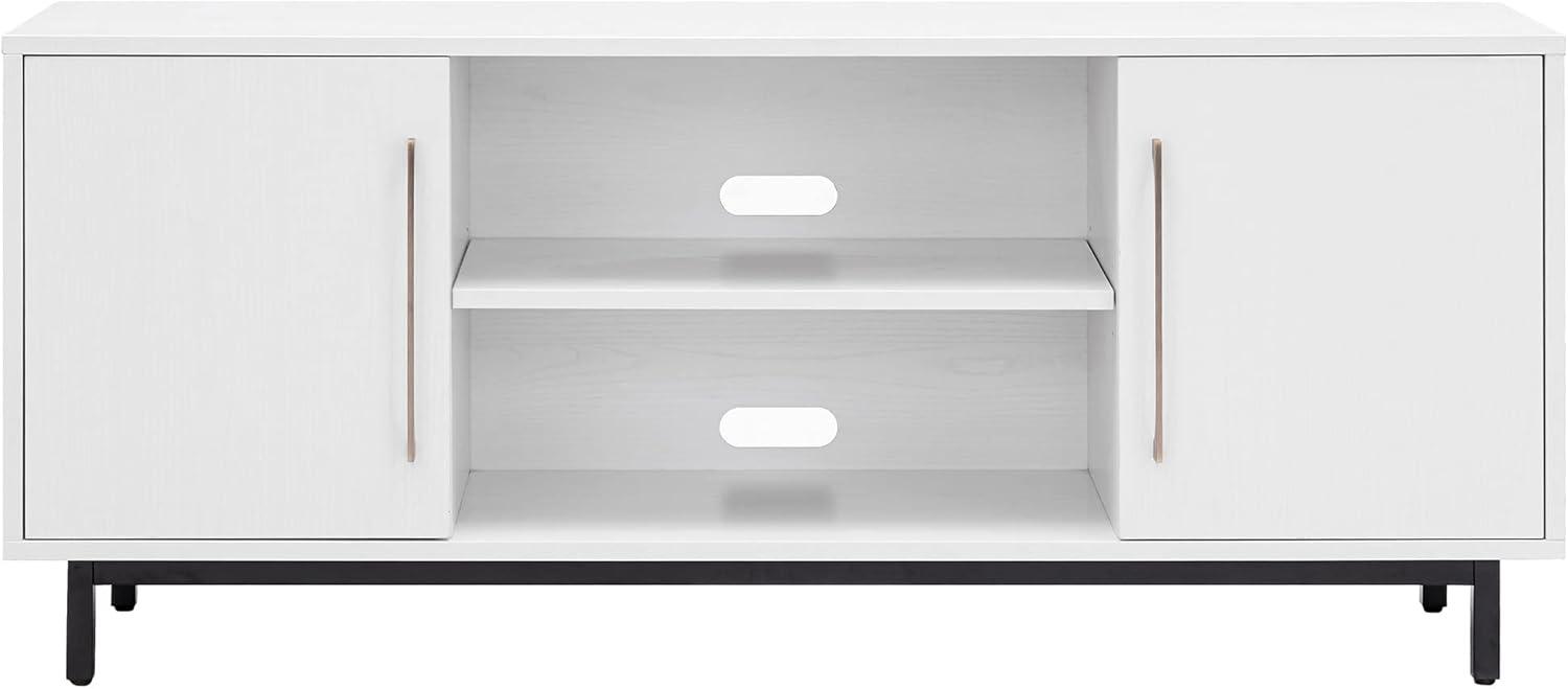 Evelyn&Zoe Julian Rectangular TV Stand for TV's up to 65", White