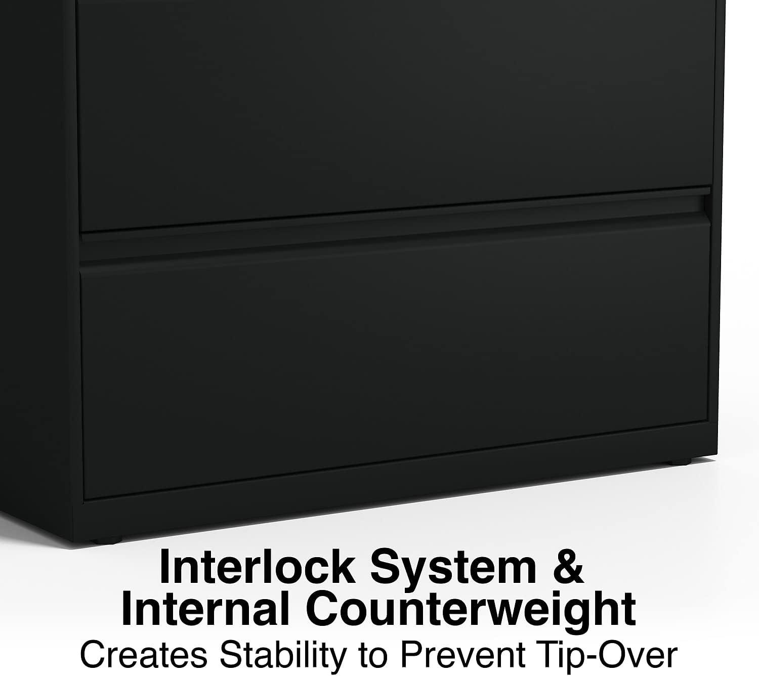 Inbox Zero Pabel 36'' Wide 5 -Drawer Steel File Cabinet